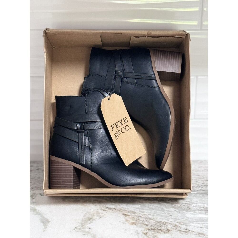 Frye Women’s Black Ankle Boots Size 7 M Indiana Black - Picture 9 of 11